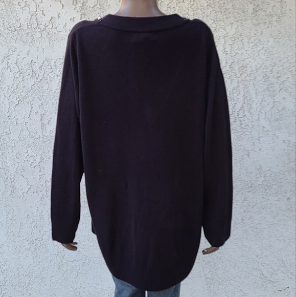 Black Embellished Sweater - Picture 3 of 5